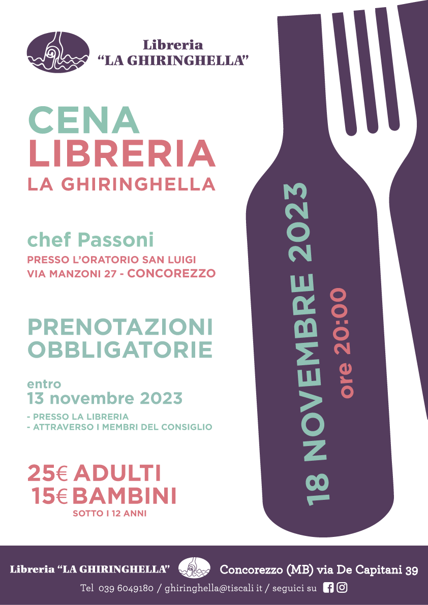 Cena Libreria 18 Novembre