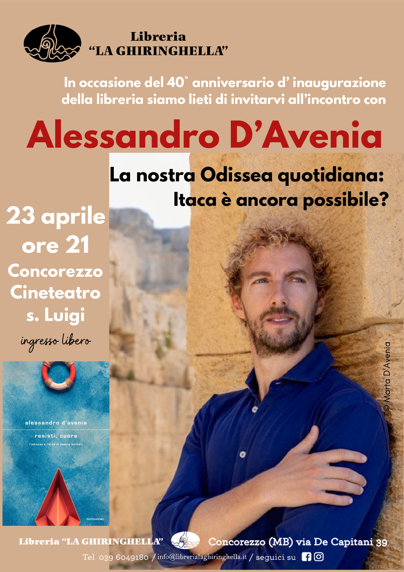 Alessandro d’Avenia – incontro con l’autore – 40° libreria
